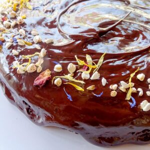 Browniekuchen mit Schokoganache vegan