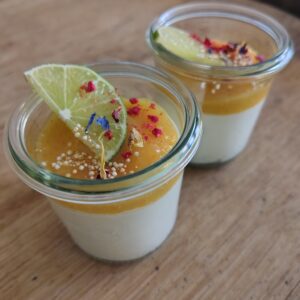 Weißes Schokomousse