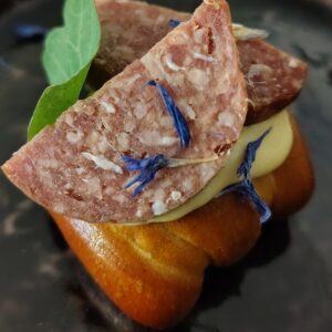 Bio-Hirten-Salami Canapé