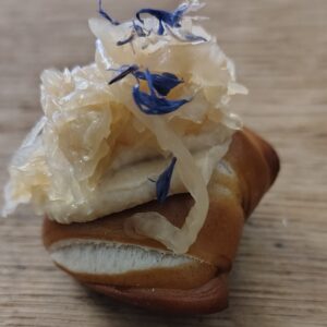 Hummus-Weißkraut Canapé (vegan)